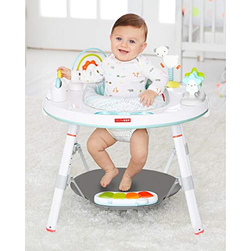 Skip Hop Baby Activity Center: Interactive Play Center with 3-Stage Grow-with-Me Functionality, 4mo+, Silver Lining Cloud