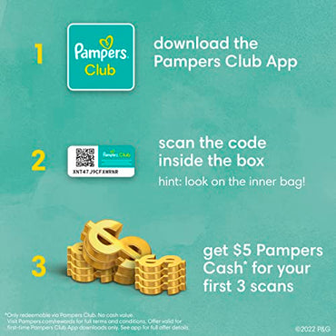 Pampers Pure Protection Diapers - Size 5, 132 Count, Hypoallergenic Premium Disposable Baby Diapers