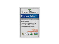 Forces of Nature, Natural and Organic Focus More (10ml), Non Drowsy, Non Addictive, Non GMO, Promote Increased Focus, Attention, Concentration, Creativity, and Mental Clarity