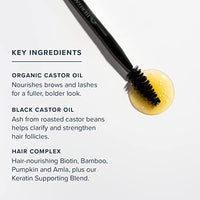 Heritage Store Castor Serum Volumizing Treatment for Fuller, Longer Looking Lashes & Bold Brows, With Organic Castor Oil, Black Castor Oil, Biotin & Our Keratin Supporting Hair Complex, Vegan, 0.42 oz