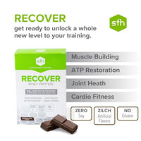 SFH Recover Whey Protein Powder (Chocolate) Great Tasting 100% Grass Fed Whey for Post Workout | All Natural | No Soy, No Gluten, No RBST, No Artificial Flavors (Pack of 10 Single Serves)