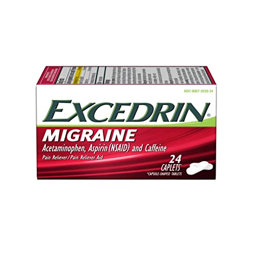 Excedrin Migraine Relief Caplets to Alleviate Migraine Symptoms - 24 count