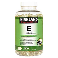 Kirkland Signature Vitamin E 180mg., 500 Softgels (2 Pack)