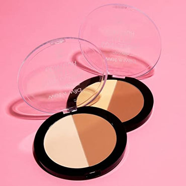 wet n wild MegaGlo Contour Palette, Dulce De Leche | Contouring Powder Face Kit | Flawlessly Sculpted Face