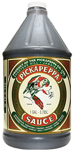 Roland Foods Pickapeppa Sauce, Jamaican Hot Sauce, Specialty Imported Food, 1-Gallon Bottle