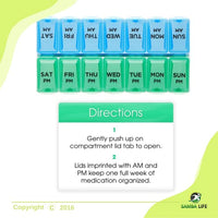 Kirkland Signature Extra Strength Glucosamine Extra Strength HCl with MSM, 375 Tablets Bundled with AM/PM Weekly Pill Planner, 7.5" (1)