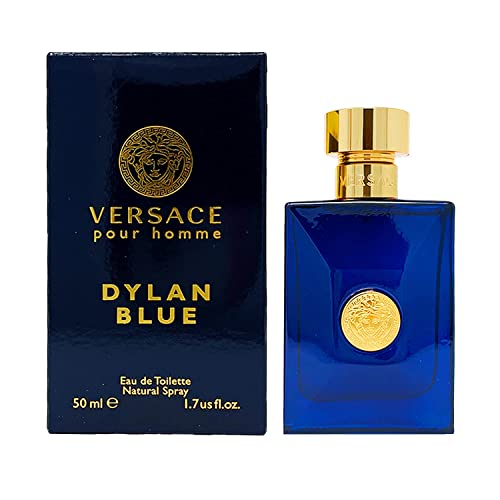 Versace Dylan Blue Eau De Toilette Spray for Men, 1.7 Ounce