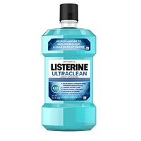 Listerine Ultraclean Oral Care Antiseptic Mouthwash, Everfresh to Help Fight Bad Breath, Gingivitis, Plaque & Tartar, ADA-Accepted Tartar Control Oral Rinse, Cool Mint, 1 L