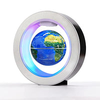 Flagest Magnetic Levitation Floating Globe - Levitating O Shape Globe with LED Lights for Educational Home Office Desk Decor - Birthday Holiday Party Christmas Gift (4Inches Globe