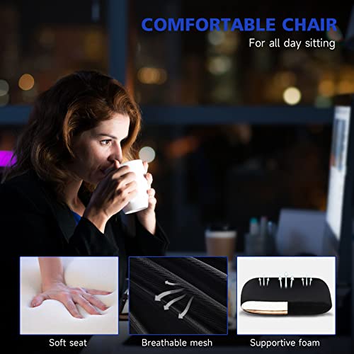 Ergonomic Computer Desk Chairs - Mesh Home Office Desk Chairs with Lumbar Support & 3D Adjustable Armrests (High Back)