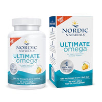 Nordic Naturals Ultimate Omega, Lemon Flavor - 90 Soft Gels - 1280 mg Omega-3 - High-Potency Omega-3 Fish Oil Supplement with EPA & DHA - Promotes Brain & Heart Health - Non-GMO - 45 Servings