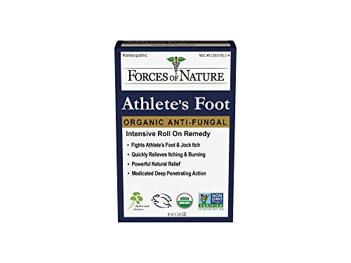 Forces of Nature – Natural, Organic Athlete's Foot Treatment (4ml) Non GMO, No Harmful Chemicals, Cruelty Free – Antifungal Relieves Burning, Itching, Cracking Caused by AF, Jock Itch and Ringworm