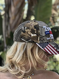 Mersinni Trump 2024 MAGA Camo Embroidered Hat Keep Make America Great Again Cap Made in USA