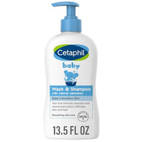 Cetaphil Baby Wash & Shampoo with Organic Calendula, Tear Free, Paraben, Colorant and Mineral Oil Free, 13.5 Fl. Oz