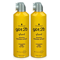 Got2b Glued Blasting Freeze Hairspray, 12 oz, Pack of 2