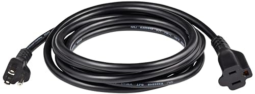 Amazon Basics Extension Cord, 13 Amps, 125V, 10 Foot, Black