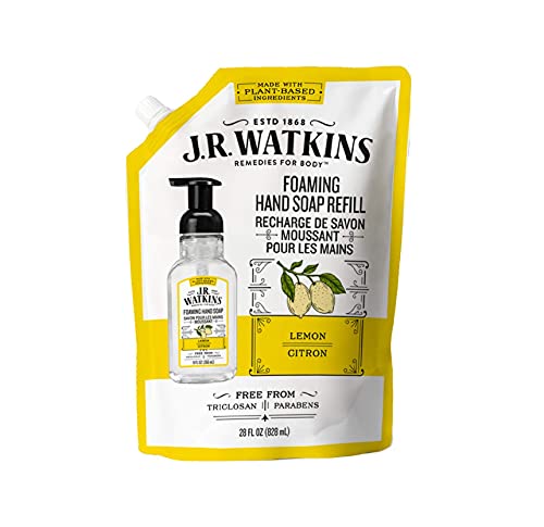 J.R. Watkins Liquid Foaming Hand Soap Lemon Refill, Pack of 1 - SET OF 3