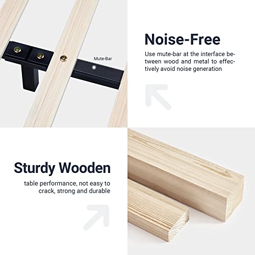 Amazon.com: Allewie King Size LED Platform Bed Frame with