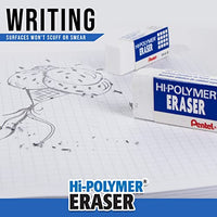 Pentel® Hi-Polymer Erasers, White, Pack of 4