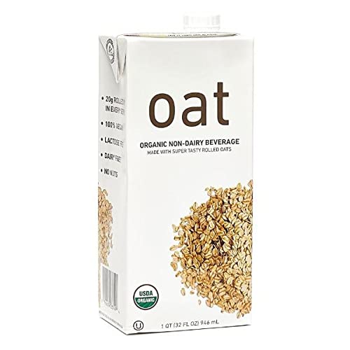 Kirkland Signature Oat Organic Non-Dairy Beverage - Made With Rolled Oats - 2g Rolled Oats in Every Serving - Ready Set Gourmet Donate a Meal Program - 2 Pack (192 Fl oz. Each)