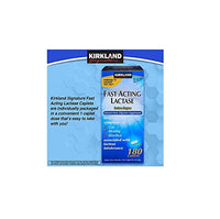 Kirkland Signature Fast Acting Lactase - 180 Caplets