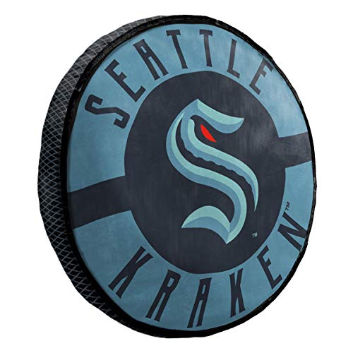 Northwest Company NHL Seattle Kraken Round Cloud Pillow, 15", Team Colors