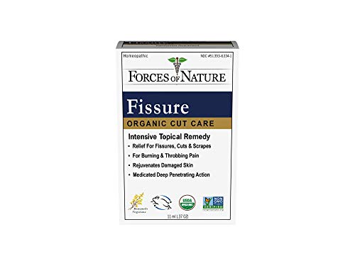 Forces of Nature – Natural, Organic Fissure Care (11ml) Non GMO, Soothe and Relieve Burning, Throbbing, Stinging, Itchy, Bleeding Tissue Caused by Fissures or Hemorrhoids (Packaging May Vary)