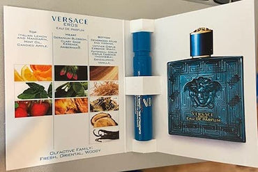 Versace Eros Eau De Parfum Travel Sample Spray Vial .03 Oz/1 Ml