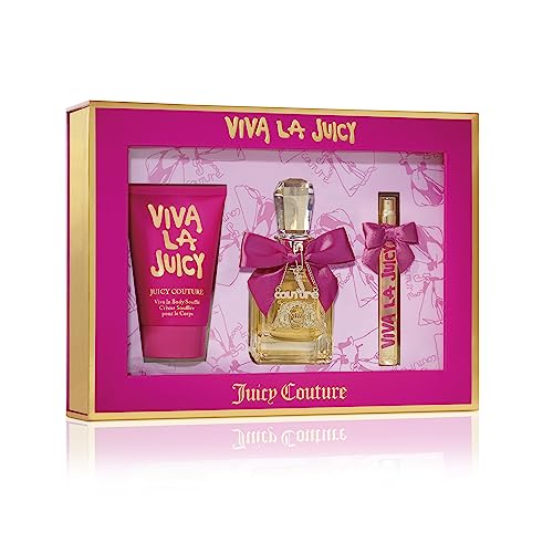 Juicy Couture Viva la Juicy 3 Piece Fragrance Gift Set, Perfume for Women, 1.7 fl. oz