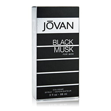 Jovan Black Musk Eau De Cologne Spray for Men, Multicolor, 3 Fl Oz