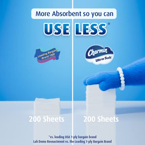 Charmin Ultra Soft Toilet Paper, 18 Super Mega Rolls = 108 Regular Rolls