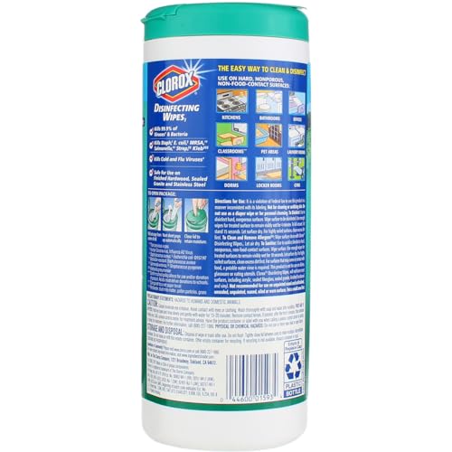 Clorox Disinfecting Wipes Disinfecting Fresh Scent Canister 7 " X 8 " (Pack of 3)