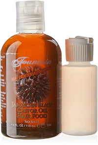 Fountain Jamaican Black Castor Oil Hair Food Dry Itchy Hair Bump Scalp Reversal Treatment 4 Ounces