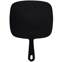 ForPro Extra Large Hand Mirror with Handle, 9” W x 12” L, Multi-Purpose Handheld Mirror with Distortion-Free Reflection, Black