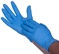 Premium Guard - Nitrile Gloves - Disposable, Powder Free, Latex Rubber Free, 5 mil, Blue Nitrile Gloves, 100 gloves per Box, Size - Large