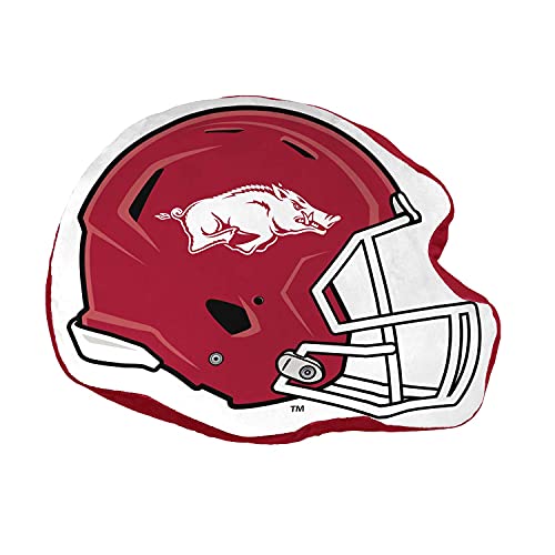 Northwest NCAA Helmet Super Soft Football Pillow - 16" - Decorative Pillows for Sofa or Bedroom - Perfect for Game Day (Arkansas Razorbacks - Red)