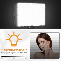 Emart Led Photo Fill Light Dimmable 5600k & Color Filter with 51inch Adjustable Stand, Portable Studio Lights for Photoshoot, Photography Video Lighting for Video Recording Streaming Filming