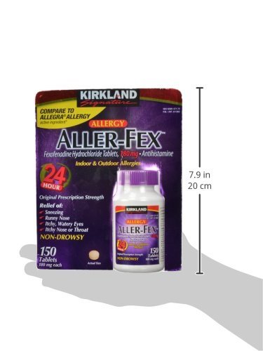 Kirkland Signature Aller-Fex 180 mg, 150 Tablets - 5 Pack