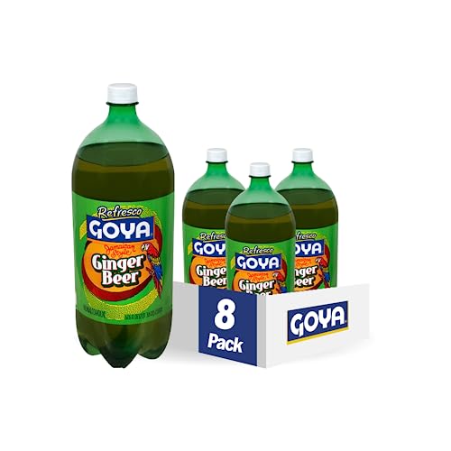Goya Foods Jamaican Style Ginger Beer, 2 Liter (Pack of 8) 67.6 Ounce
