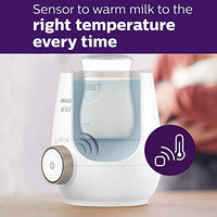 Philips AVENT Fast Baby Bottle Warmer with Smart Temperature Control and Automatic Shut-Off, SCF358/00