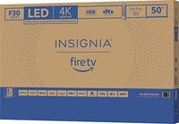 INSIGNIA 50-inch Class F30 Series LED 4K UHD Smart Fire TV with Alexa Voice Remote (NS-50F301NA24, 2023 Model)
