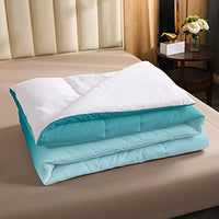 Erosebridal Ombre Comforter Set Green Purple Teal Bedding Set Twin Size Colorful Gradient Down Comforter Modern Abstract Quilt Duvet Insert Soft Warm Lightweight 1Comforter with 1 Pillow Case