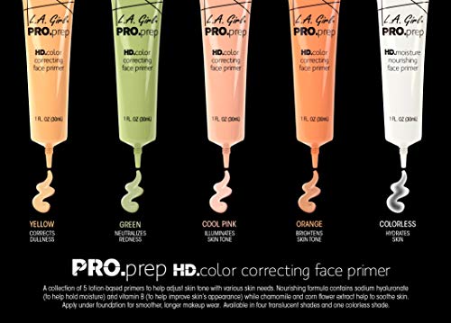 L.A. Girl Pro Prep Correcting Primer, Colorless, 1 Fluid Ounce