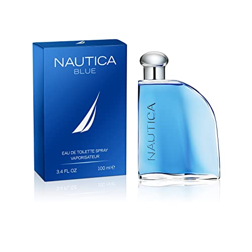 Nautica Blue Eau De Toilette for Men - Invigorating, Fresh Scent - Woody, Fruity Notes of Pineapple, Water Lily, and Sandalwood - Everyday Cologne - 3.4 Fl Oz