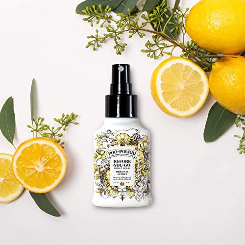 Poo-Pourri Before-You-Go Toilet Spray, Original Citrus, 2 Fl Oz - Lemon, Bergamot and Lemongrass