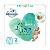 Pampers Pure Protection Diapers Size 0, 31 count - Disposable Diapers