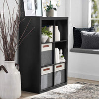 Better Homes and Gardens.. Bookshelf Square Storage Cabinet 4-Cube Organizer (Weathered) (White, 4-Cube) (Solid Black, 6-Cube)