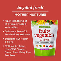 Beyond Fresh Fruit & Vegetable Chews, Concentrated Superfood Supplement,12 Fruits and Vegetables with Probiotics, Natural Source of Energy, Berry Flavor, 60 Count, Multicolor