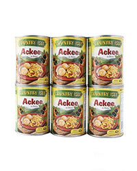 Country Isle Jamaican Ackee in the Can (6-Pack), Perfect with Saltfish and Breadfruit, Tree Fresh