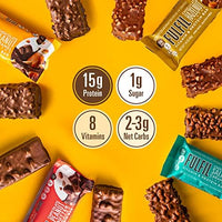 FULFIL Vitamin and Protein Snack Sized Bars, Best Sellers Variety Pack with 15g Protein and 8 Vitamins Including Vitamin C, 12 Count (Packaging May Vary)